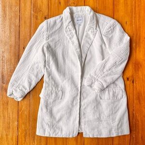 Nine West Gauzy White Blazer